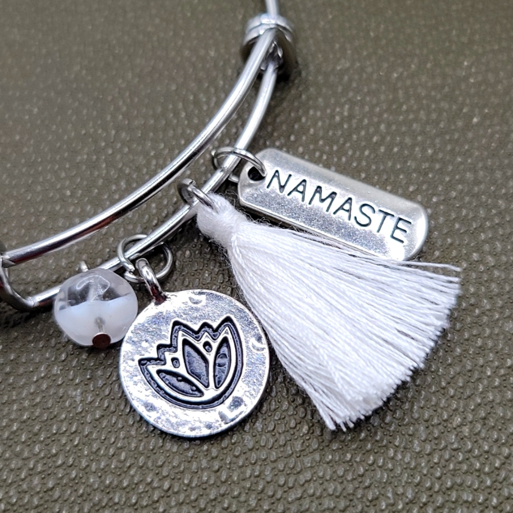 Namaste charm bracelet